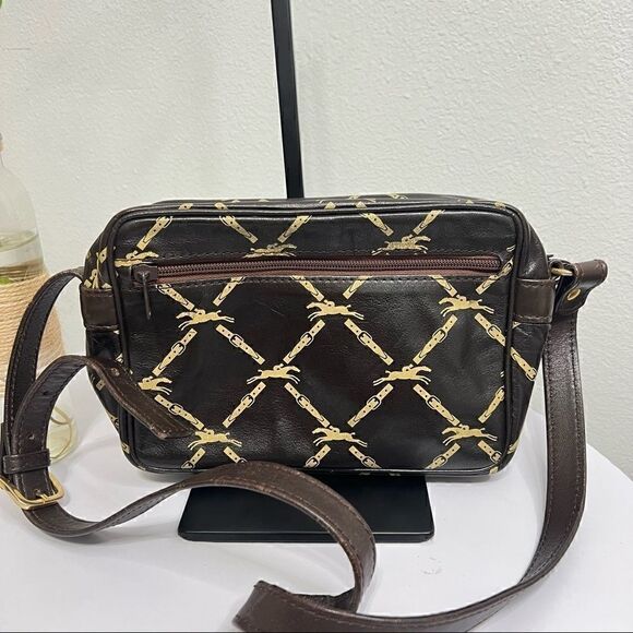 Vintage Longchamp Brown Shoulder Bag - Picture 10 of 13